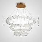 Кольцевые люстры и светильники SIBYL Комбинация S+M+L. Lampatron 1677-19347