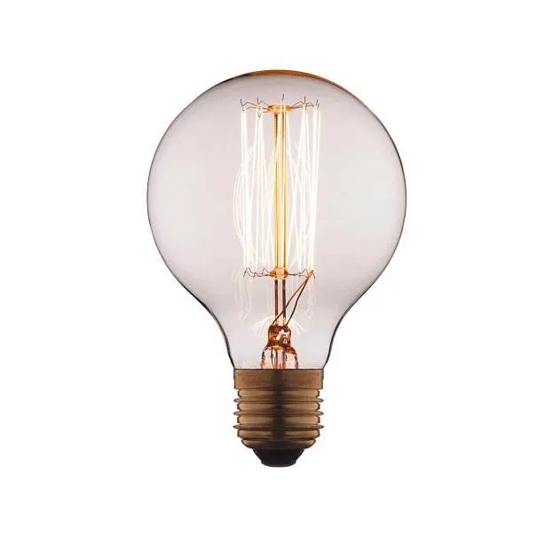 Лампа накаливания Loft It G8060 E27 60W шар прозрачный Edison Bulb