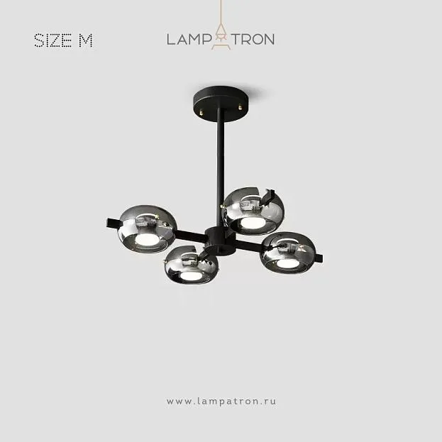 Люстра DILAN Размер M (4 плафона) Lampatron dilan-4 8610-24001 Люстра DILAN Размер M (4 плафона) Lampatron dilan-4 8610-24001