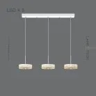 Готовая комбинация светильников RIGO COMBO 3 лампы. Цвет Белый. Планка Lampatron 7577-21204