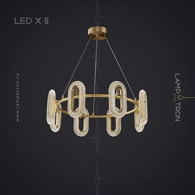 Кольцевые люстры и светильники KEZIA Z 8 ламп Lampatron 6390-17188 Кольцевые люстры и светильники KEZIA Z 8 ламп Lampatron 6390-17188