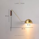 Бра VALLMO Цвет латунь Lampatron vallmo-brass 2964-25650