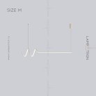 Реечный, рядный светильник DAMARIS Размер M. Цвет Белый. Трехцветный свет Lampatron 6479-17526