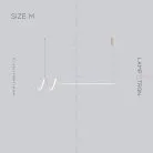 Реечный, рядный светильник DAMARIS Размер M. Цвет Белый. Трехцветный свет Lampatron 6479-17526