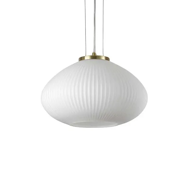 Подвесной светильник Ideal Lux 264547 PLISSE' SP1 D35 OTTONE SATINATO Подвесной светильник Ideal Lux 264547 PLISSE' SP1 D35 OTTONE SATINATO