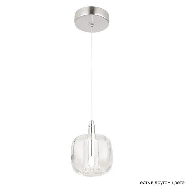 Подвесной светильник Crystal Lux Box SP1 Chrome/Transparent Подвесной светильник Crystal Lux Box SP1 Chrome/Transparent