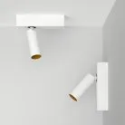 Накладной поворотный светодиодный светильник Ledron SAGITONY E S40 White-Gold