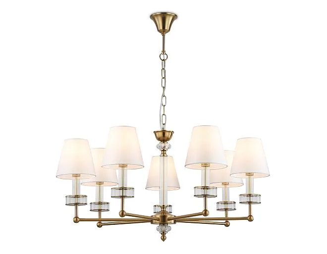 Подвесная люстра с абажурами и хрусталем Ambrella light LH71023