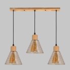 Подвесной светильник Imex MD.5870-3-P-WOOD+BK
