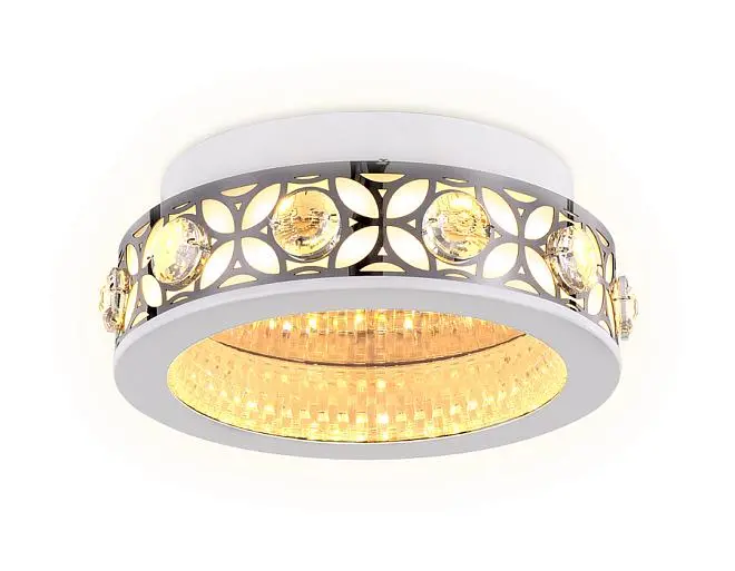 Настенно-потолочный светодиодный светильник с хрусталем Ambrella light FA9420 Ice Настенно-потолочный светодиодный светильник с хрусталем Ambrella light FA9420 Ice
