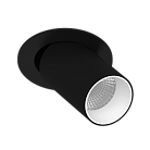 Встраиваемый поворотный светодиодный светильник LeDron DANNY MINI S40 Black-White 4000K