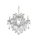 Хрустальная подвесная люстра Lumina Deco LDP 7029-6 CHR Eliza