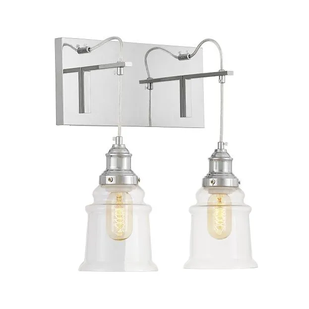 Бра Lumina Deco Fredica LDW 6844-2 CHR+PR Moletti Бра Lumina Deco Fredica LDW 6844-2 CHR+PR Moletti