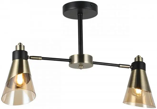 Потолочная люстра Imex MD.51902-2-S-BK+AB Потолочная люстра Imex MD.51902-2-S-BK+AB