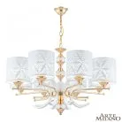Люстра подвесная с плафонами 302097/8 Wh/Gd Arte Milano Florentia