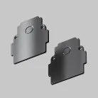 Заглушка торцевая 2шт встраиваемый черный Maytoni TRA010EC-42B Gravity