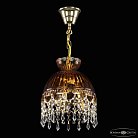 Подвесной светильник бронзовый Bohemia Ivele Crystal  5478/22 G Amber/M-1G Drops