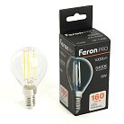 Лампа светодиодная Шарик E14 1000LM 6W 175-265V 6400K Feron 51258 LB-1706