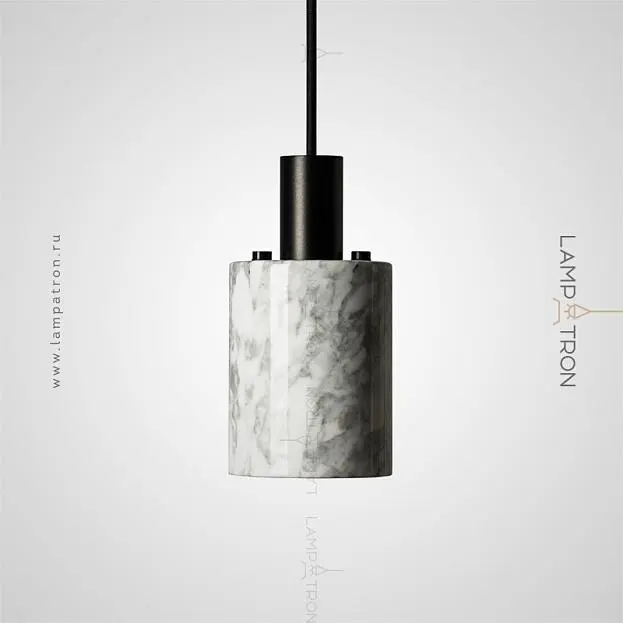 Подвесной светильник ROGERD SMALL Мрамор. Цвет Белый + Черный Lampatron 5173-13218 Подвесной светильник ROGERD SMALL Мрамор. Цвет Белый + Черный Lampatron 5173-13218