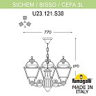 Подвесной уличный светильник (ЛЮСТРА) FUMAGALLI SICHEM/CEFA 3L U23.120.S30.VYF1R