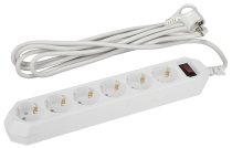 Розеточные блоки, удлинители ЭРА USF-6es-3m-W-BOX