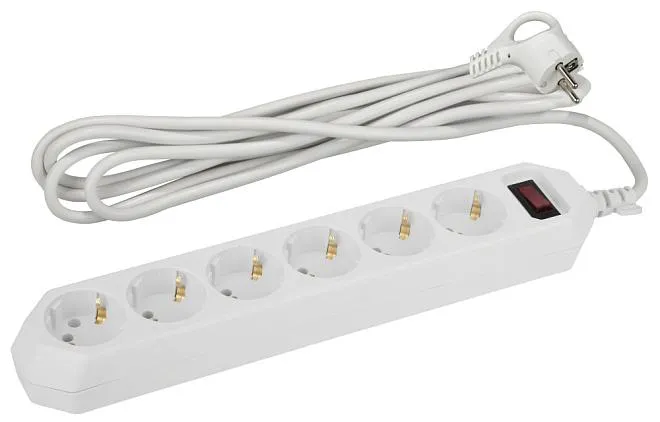 Розеточные блоки, удлинители ЭРА USF-6es-3m-W-BOX