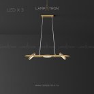Реечный, рядный светильник LIVEIG B 3 лампы Lampatron liveig-b-3 5716-14960