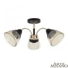 Люстра потолочная с плафонами Arte Milano 320119/3 FG+BK Amalfi Napoli