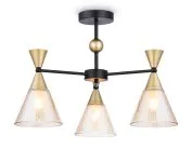Подвесной светильник BK/GD черный/золото E27/3 max 60W D580*380 Ambrella light TR3169/3