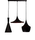 Подвесной светильник Lumina Deco LDP 7712-3 PR BK Foggi
