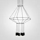 Подвесной Светильник Via Wireflow Polyhedral 0307 Pendan Light 84532-22 ImperiumLoft