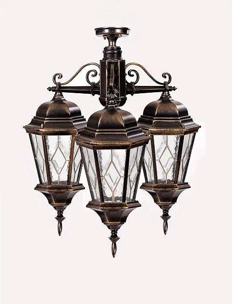 Потолочный светильник уличный Oasis Light 91470MA/3 cover Gb ромб ASTORIA 2M