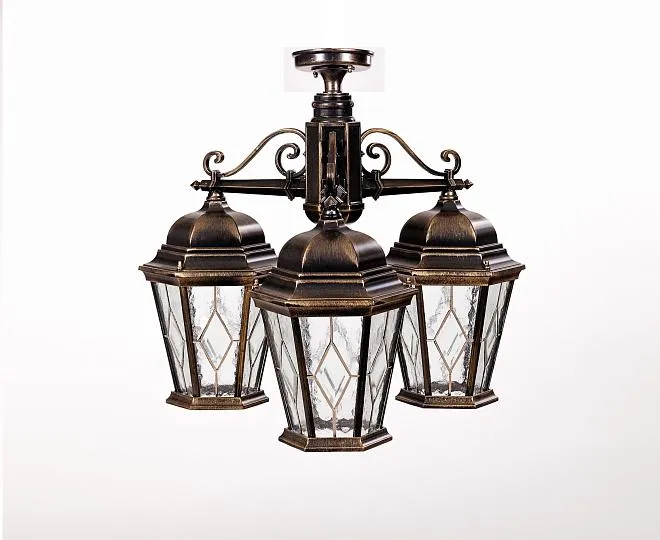 Потолочный светильник уличный Oasis Light 91470MA/3 Gb ромб ASTORIA 2M