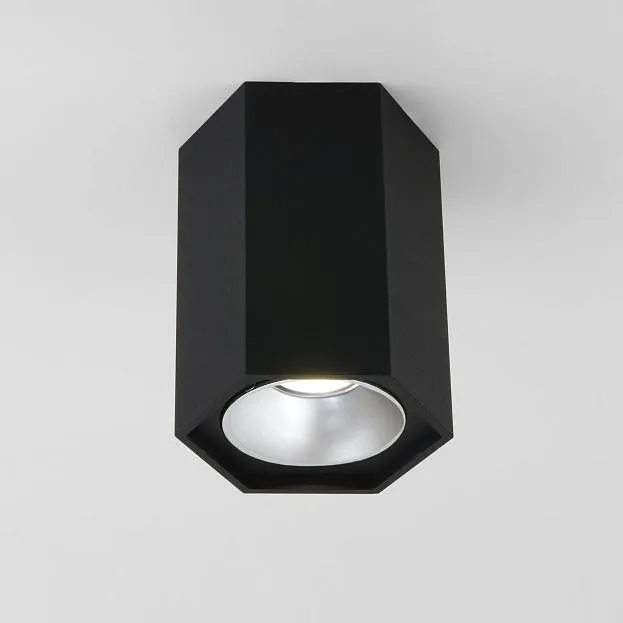 Накладной светильник Elektrostandard 25036/LED черный матовый/серебро a055857