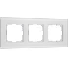 Рамка на 3 поста (белый, стекло soft-touch) Werkel W0033101 Senso a064566