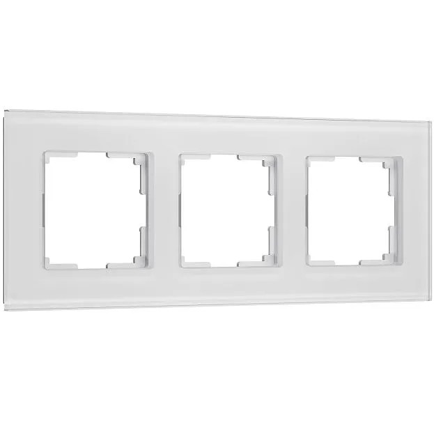 Рамка на 3 поста (белый, стекло soft-touch) Werkel W0033101 Senso a064566 Рамка на 3 поста (белый, стекло soft-touch) Werkel W0033101 Senso a064566