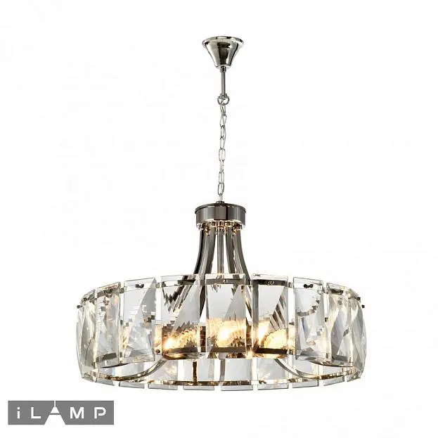 Подвесная люстра iLamp Panorama P2550-7 Nickel Подвесная люстра iLamp Panorama P2550-7 Nickel