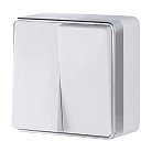 Выключатель двухклавишный Werkel W5020001 Gallant (белый) a051592
