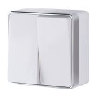 Выключатель двухклавишный Werkel W5020001 Gallant (белый) a051592