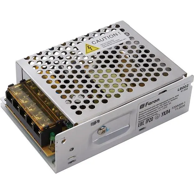 Трансформатор для светодиодной ленты Feron 41350 60W 12V (драйвер), LB002 Трансформатор для светодиодной ленты Feron 41350 60W 12V (драйвер), LB002