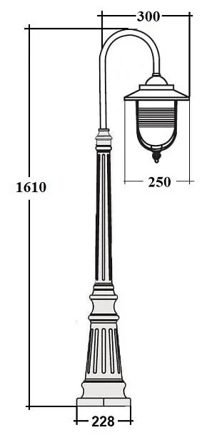Наземный фонарь Oasis Light 84711 18 Bl TITAN