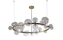 Подвесной светильник Crystal Lux AGATA SP24 V2 GOLD/TRANSPARENTE