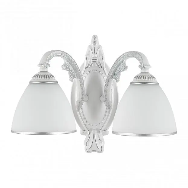Бра с плафонами Arte Milano 340837/2W WT+SL Бра с плафонами Arte Milano 340837/2W WT+SL
