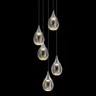 Подвесной светильник Delight Collection MD24001004-5A chrome/clear Stilla