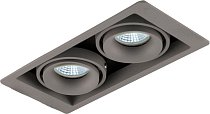 Встраиваемый светильник Donolux DL18615/02WW-SQ Silver Grey/Black DL18615