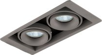 Встраиваемый светильник Donolux DL18615/02WW-SQ Silver Grey/Black DL18615