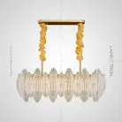 Реечный, рядный светильник UNNA LONG Размер S. Прозрачный Lampatron unna-long-s-clear 3699-9151