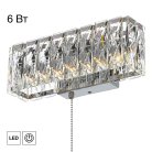 Бра хрустальное с выключателем Хром LED Citilux CL325312 PALANT