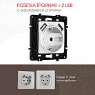 Розетка с заземлением Arte Milano 217.47-1.silver am