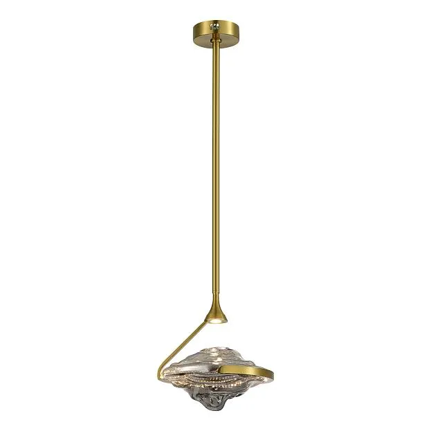 Светильник подвесной Латунь/Дымчато-Серый LED 1*19W 3000K ST-Luce SL6115.303.01 AMARA